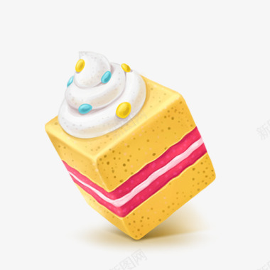 粉色小蛋糕蛋糕盒05年甜蜜的图标图标