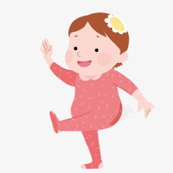 婴儿照片走路的女宝宝矢量图高清图片