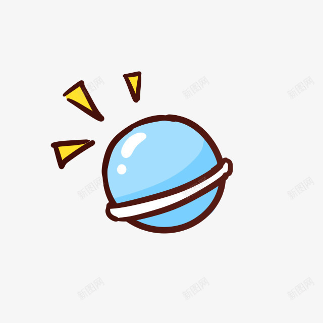 星球卡通蓝色png免抠素材_88icon https://88icon.com 卡通 星球 素材 蓝色