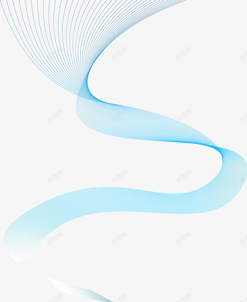 创意合成蓝色科技感曲线png免抠素材_88icon https://88icon.com 创意 合成 曲线 科技 蓝色