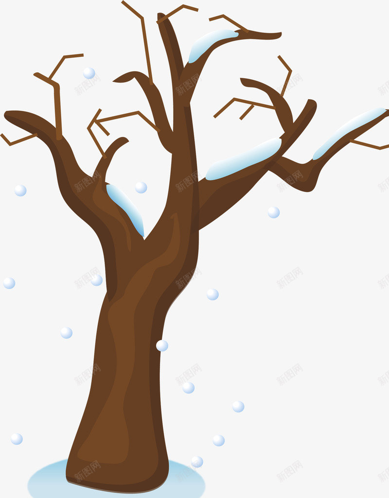 冬天的树新年冬天插画png免抠素材_88icon https://88icon.com 冬天 冬天的树 插画 新年