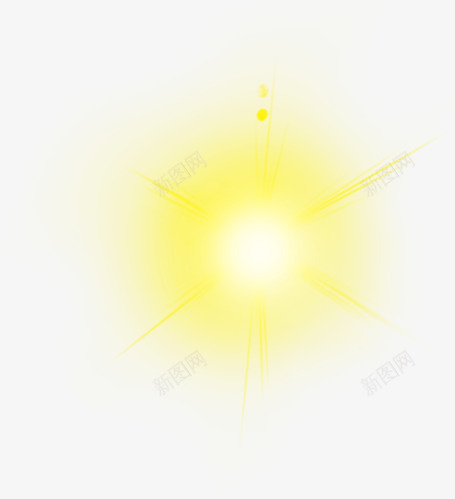 黄色卡通艺术亮光光效png免抠素材_88icon https://88icon.com 亮光光 卡通 艺术 黄色