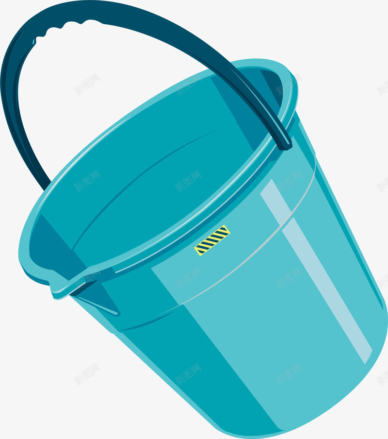 蓝色卡通水桶png免抠素材_88icon https://88icon.com 免抠PNG 卡通 塑料桶 工具 水桶 蓝色 装饰图案
