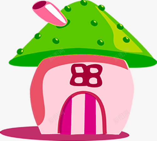 小蘑菇房子png免抠素材_88icon https://88icon.com 卡通小房子 小房子 小蘑菇房子 烟窗 矢量小房子 门