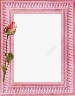 粉色温馨相框素材