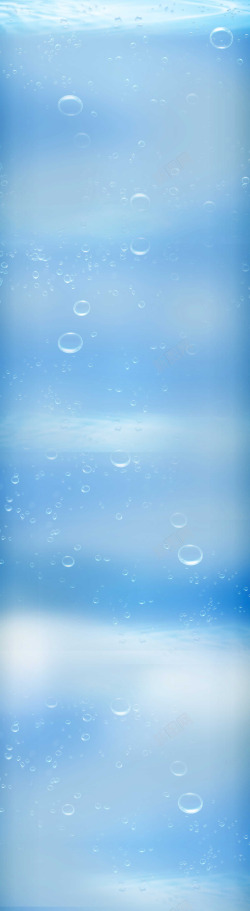 水彩绘气泡海底背景高清图片