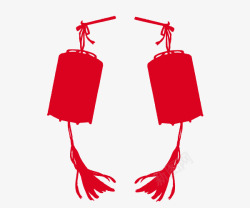 中国风中秋节红色灯笼素材