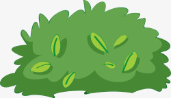 小清新植物绿色卡通草丛高清图片