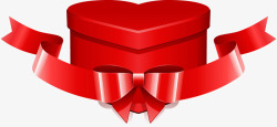大红色的礼物盒子素材