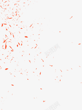 漂浮的树叶漂浮红色飞溅图标效果图标
