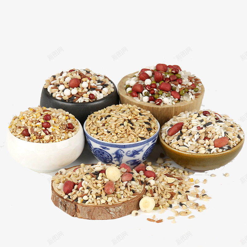 五谷杂粮养生粥png免抠素材_88icon https://88icon.com 五谷 产品实物 健康 养生