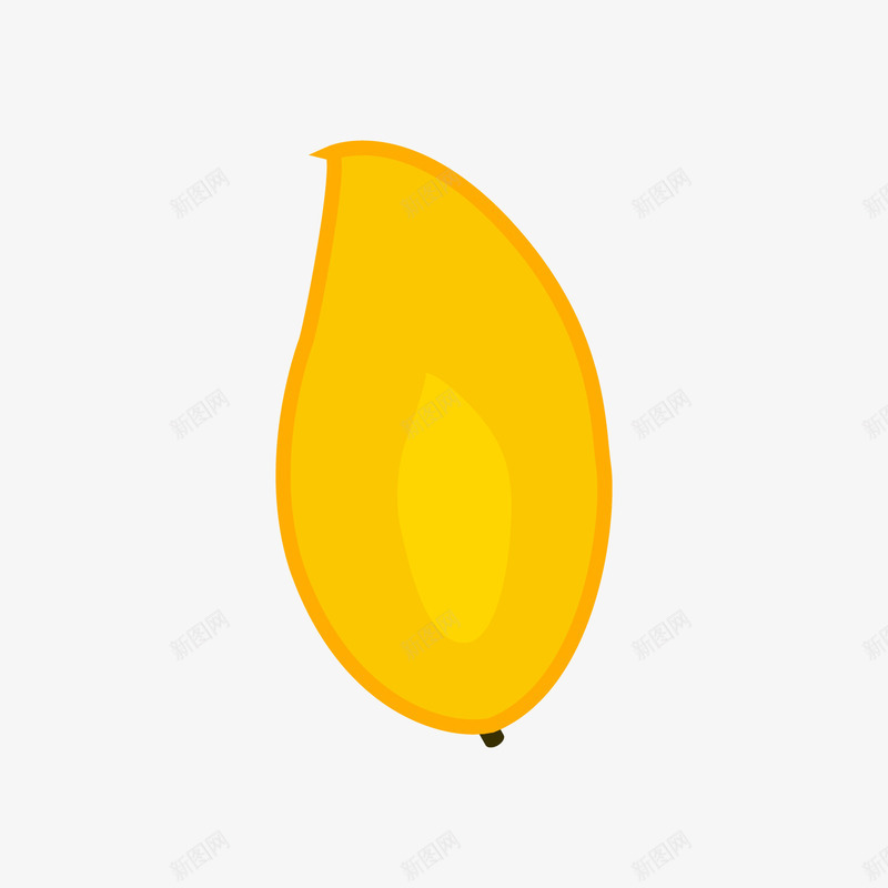 黄色圆弧芒果食物元素矢量图eps免抠素材_88icon https://88icon.com 光泽 反光 圆弧 扁平化 果实 水果 食物 黄色 矢量图