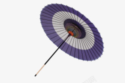 雨伞蓝色花边雨伞古风雨伞素材