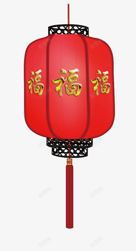 福气灯笼png免抠素材_88icon https://88icon.com 2017新年 中国红 福到 鸡年