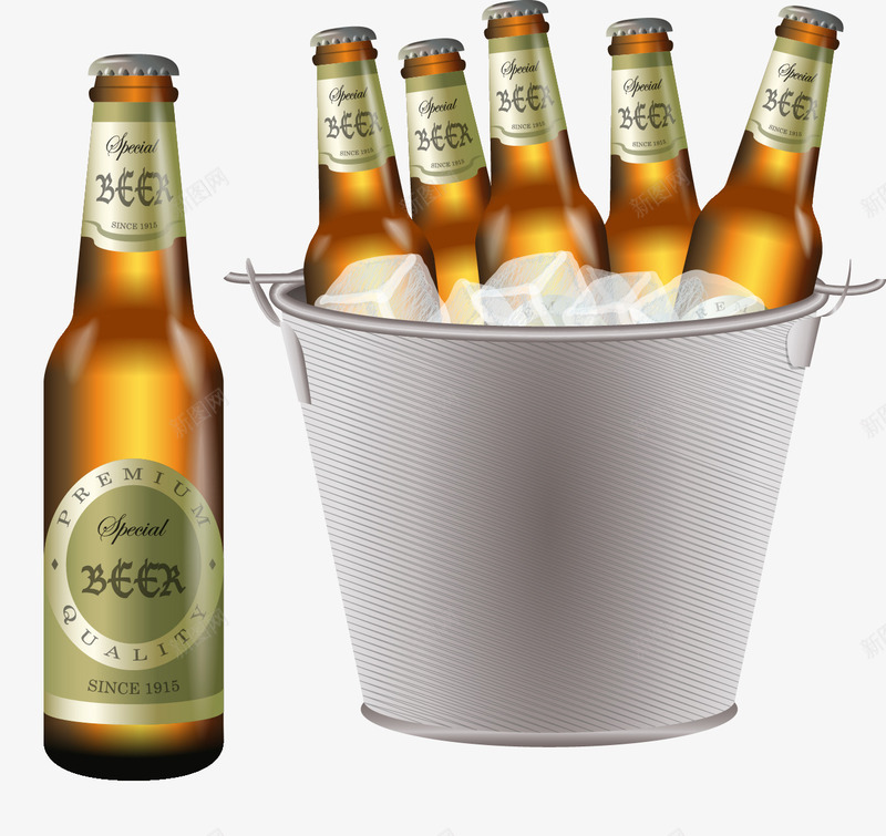 啤酒矢量图eps免抠素材_88icon https://88icon.com 冰啤酒 啤酒 桶 矢量图