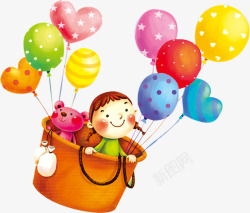 快乐童年六一儿童节61气球卡通梦想高清图片