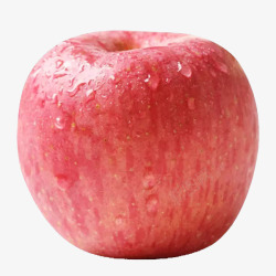 苹果7红色一个水润红色大苹果高清图片