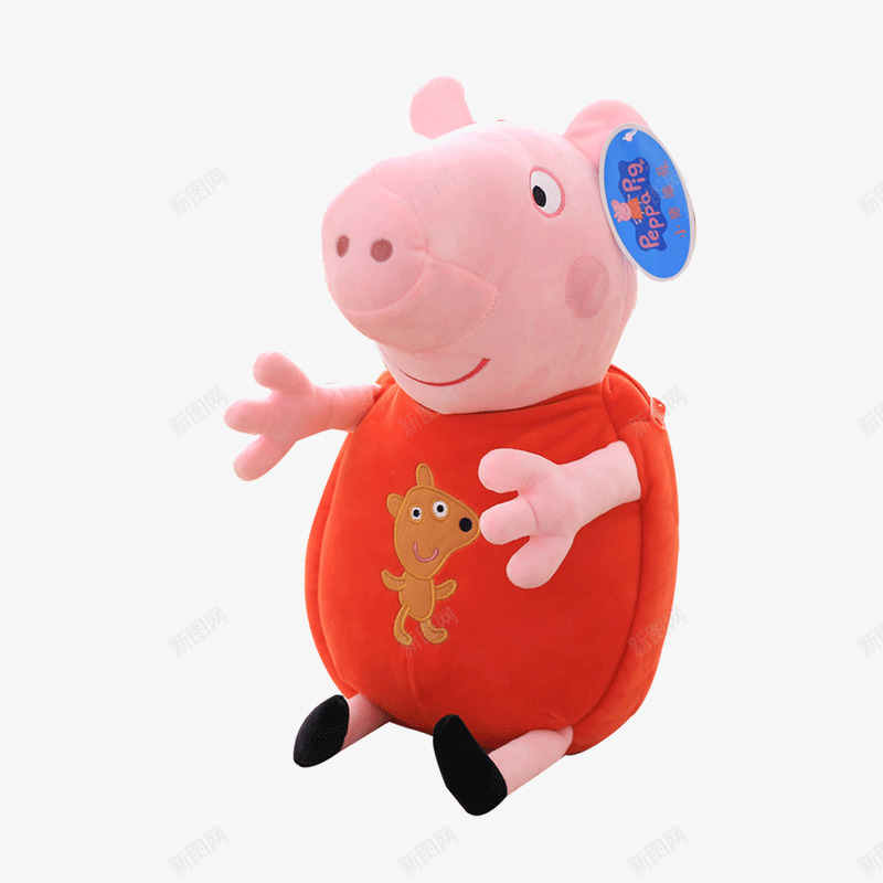 红色小猪佩奇png免抠素材_88icon https://88icon.com 一只小猪 儿童玩具 儿童节礼物 公仔 六一礼品 小猪佩奇 布娃娃 礼物