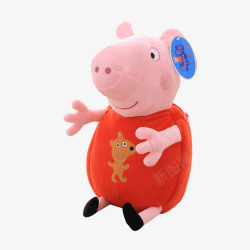 小猪佩奇背景红色小猪佩奇高清图片