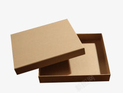 黄色空盒子高档牛皮纸空盒子高清图片