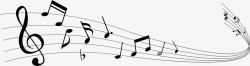 扁平化音乐音符音符乐谱高清图片