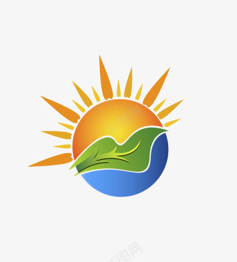 四射太阳logo图标图标