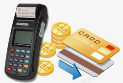 信用卡支付方式网银支付金币高清图片