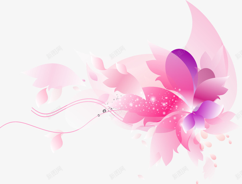 紫色渐变花朵png免抠素材_88icon https://88icon.com 浪漫海报装饰 渐变 渐变花朵 温馨背景装饰 精美花朵装饰 紫色花朵 花朵