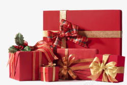 圣诞节派礼物圣诞节大礼盒高清图片