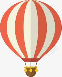 红色氢气球卡通热气球高清图片