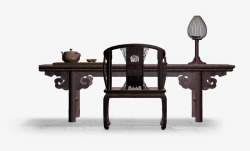 复古古典桌椅案台素材