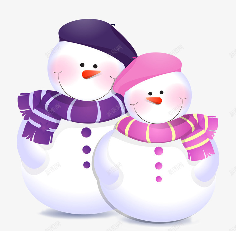 卡通雪人元素png免抠素材_88icon https://88icon.com 卡通雪人 圣诞元素 圣诞装饰 雪人 帽子 围巾 雪人表情
