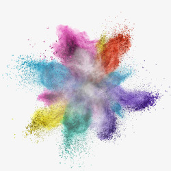 喷溅的粉末素材