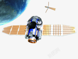 中国人造卫星探索宇宙奥秘高清图片