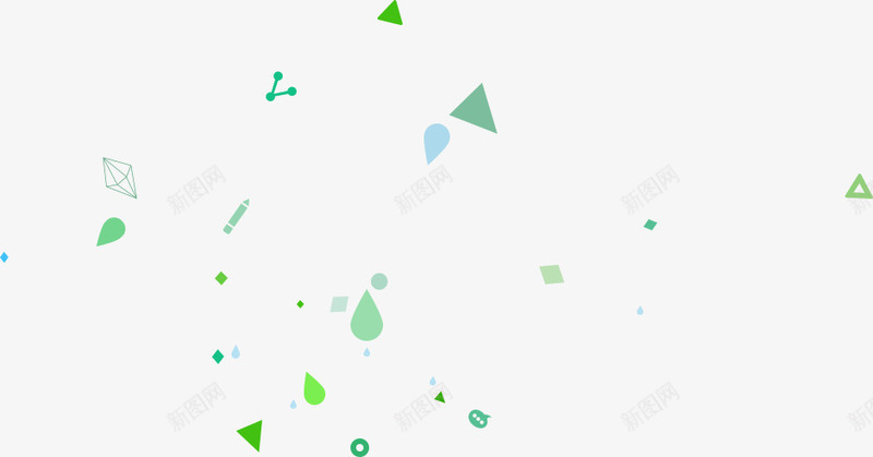 绿色三角形状点缀png免抠素材_88icon https://88icon.com 三角形 点缀 绿色