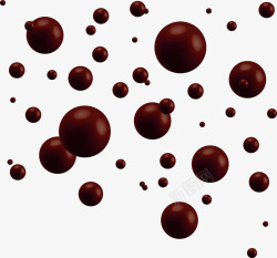 几个巧克力球红豆巧克力球高清图片