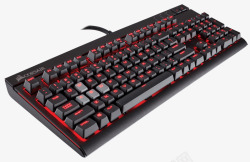 RGB游戏鼠标红色发光机械键盘高清图片