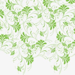 装饰花藤素材绿叶花纹矢量图高清图片