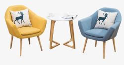 简约现代星巴克咖啡杯北欧室外桌椅三件套高清图片