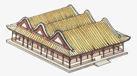 中国建筑png免抠素材_88icon https://88icon.com 古建筑 古楼 房屋 木架结构 瓦块
