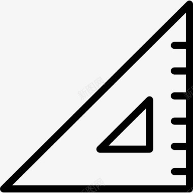 房屋测量工具直角三角形图标图标