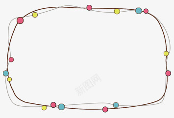 卡通边框png免抠素材_88icon https://88icon.com 卡通素材 圆形 新图网 线条 装饰素材 边框