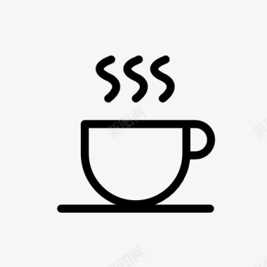 杯子热咖啡图标图标