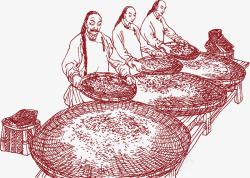 茶叶山中国风茶叶漂浮茶叶矢量图高清图片