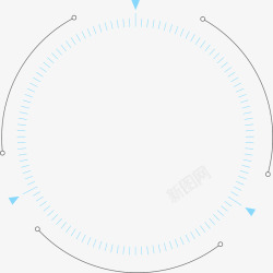 简洁宠物狗边框科技感表盘高清图片