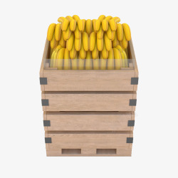 香蕉超市水果盒子素材