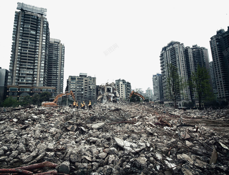 地震后场景png免抠素材_88icon https://88icon.com 地震 地震场景 地震无情 城市 废墟 建筑 战争废墟 抗震救灾 灾后