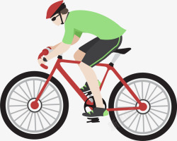 绿色骑行自行车运动爱好者高清图片