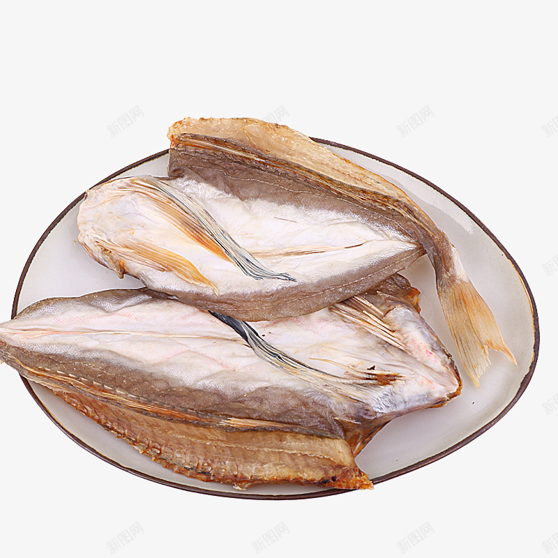 盘装切开的鱼干png免抠素材_88icon https://88icon.com 产品实物 干货 海鲜 鱼类