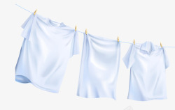 洗护套装白衣服晾干洗护产品广告装饰矢量图高清图片